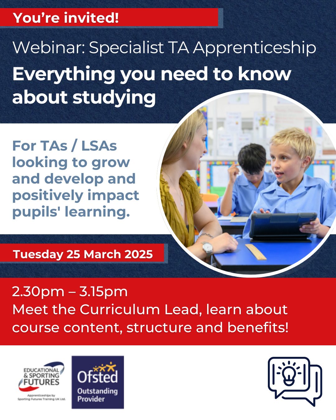 Everything you need to know about the Specialist TA Apprenticeship: Webinar