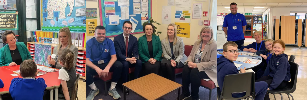 Catherine-McKinnell-visits Level 5 Specialist TA apprentices