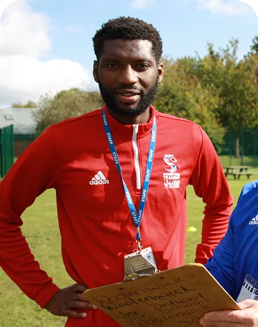 A young PE apprentice in sporting gear