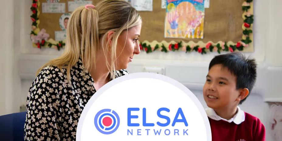 An ELSA chats to a pupil about their wellbeing